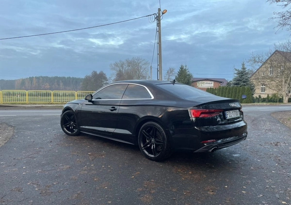 Audi A5 cena 108000 przebieg: 77000, rok produkcji 2018 z Złotów małe 529